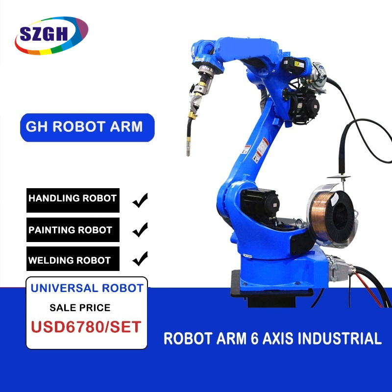 6 Axis MIG/Mag/TIG/CO2 Intelligent Welding Robot CNC Controlled Automatic Welding Machine Industrial Welding Robot with 6kg Axis 6kg Light Loading